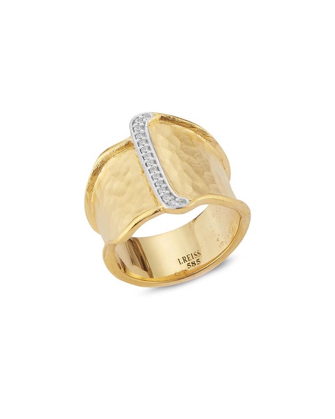 I. Reiss 14K 0.09 ct. tw. Diamond Cuff Ring