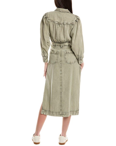 Free People Mad Love Denim Midi Dress