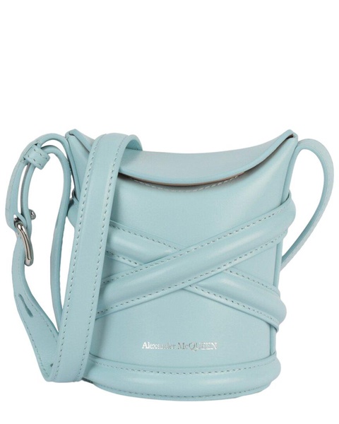 Alexander McQueen The Curve Mini Leather Bucket Bag