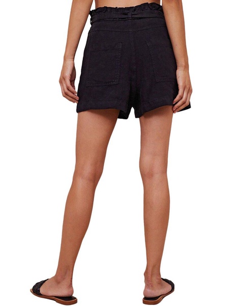 Bella Dahl Zip Front High Waist Linen Short