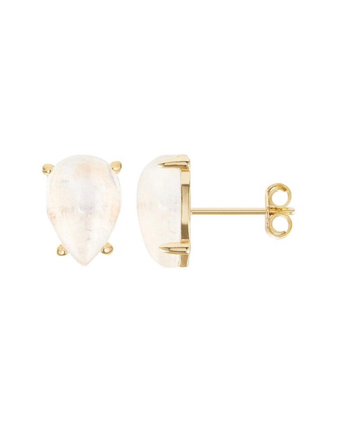ADORNIA Fine Jewelry 14K Over Silver 8.00 ct. tw. Moonstone Studs