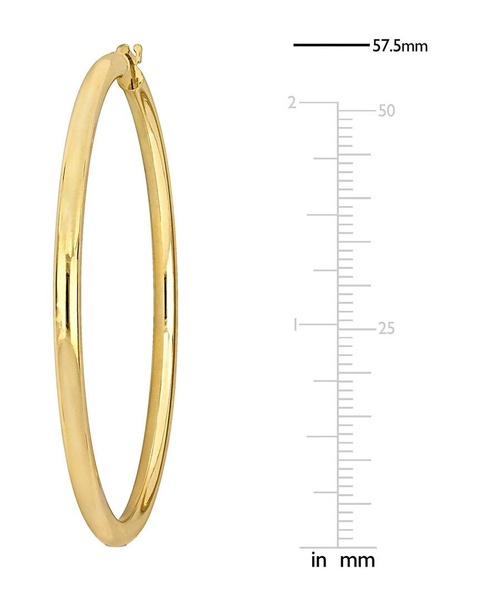 14K Italian Gold Hoops