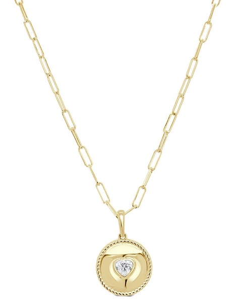 Sabrina Designs 14K 0.26 ct. tw. Diamond Medallion Necklace