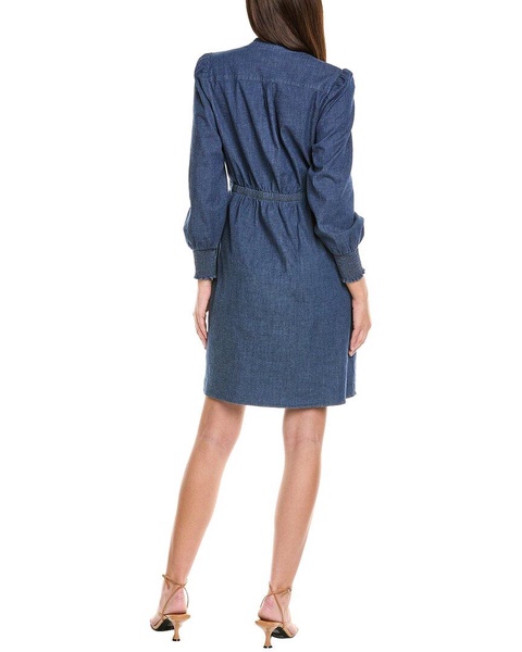 Jones New York Smocked Shoulder Mini Dress