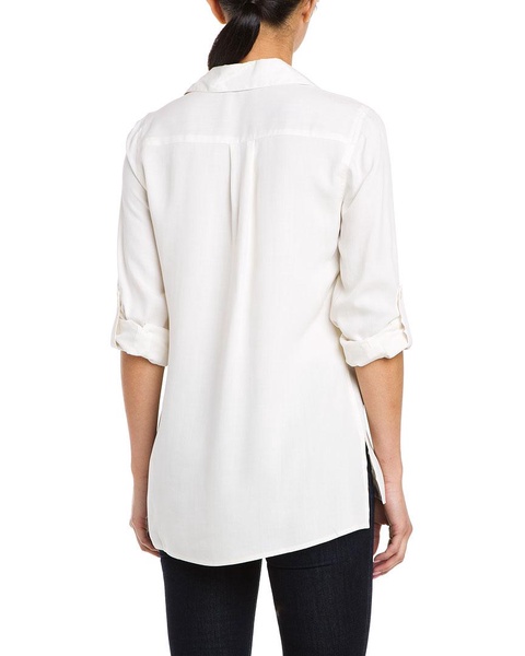 go>silk Silk Button Down Blouse