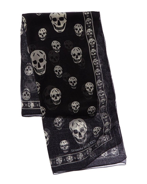 Alexander McQueen Skull Silk Scarf