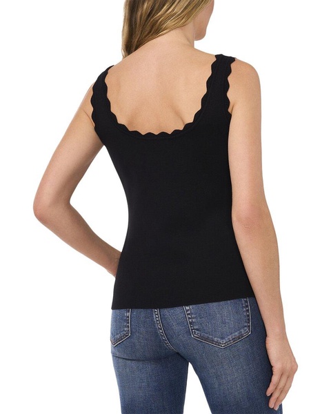 scallop trim knit tank