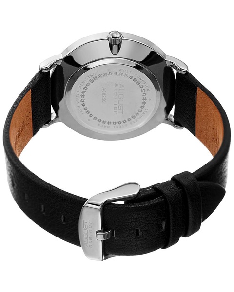 August Steiner Men's Genuine Leather Watch