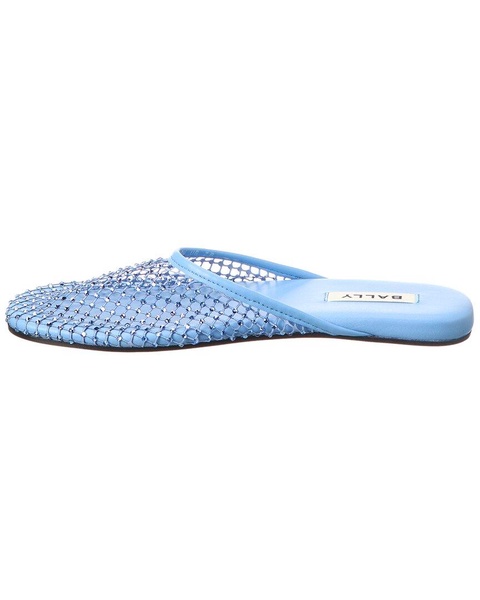 Bally Greek Mesh & Leather Mule