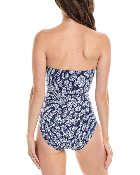 Tommy Bahama Playa Brava V-Front Bandeau One-Piece