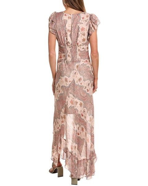 AllSaints Brea Cascade Maxi Dress