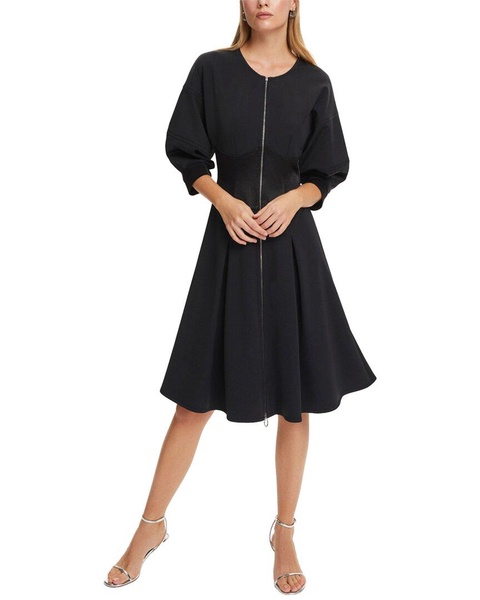 Nocturne Midi Zipper Dress