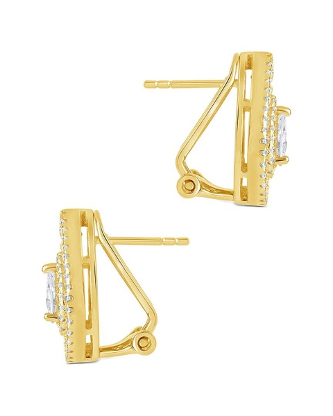 Sterling Forever 14K Plated CZ Scarlett Earrings