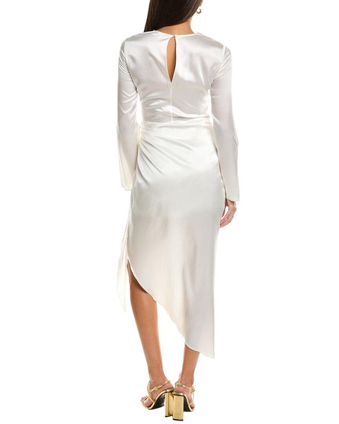 christy silk-blend mini dress