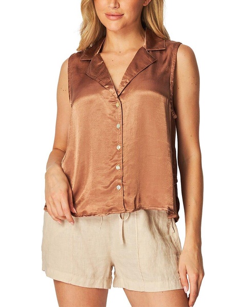 Bella Dahl Sleeveless Notch Collar Shirt