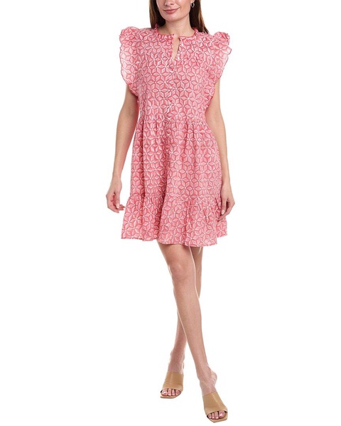 Lilla P Button Down Peplum Dress