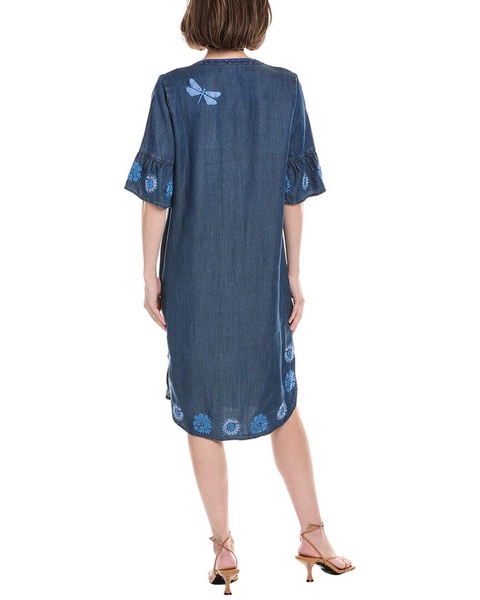 ruffle sleeve shift dress