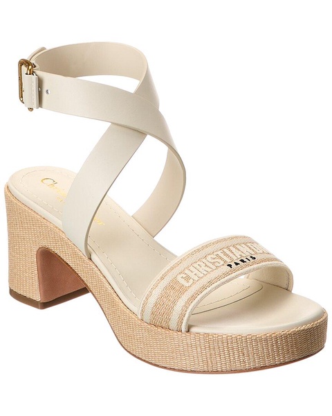 Dior DWay Leather Platform Sandal