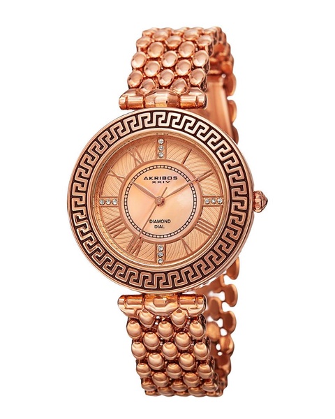 Akribos XXIV Women's Metal Diamond Watch