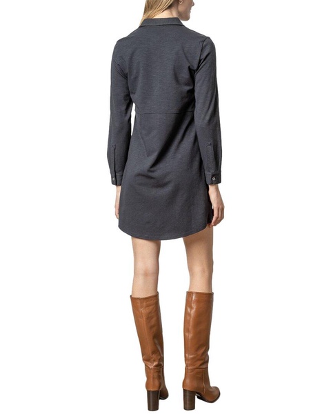 Lilla P Long Sleeve Seamed Shirtdress