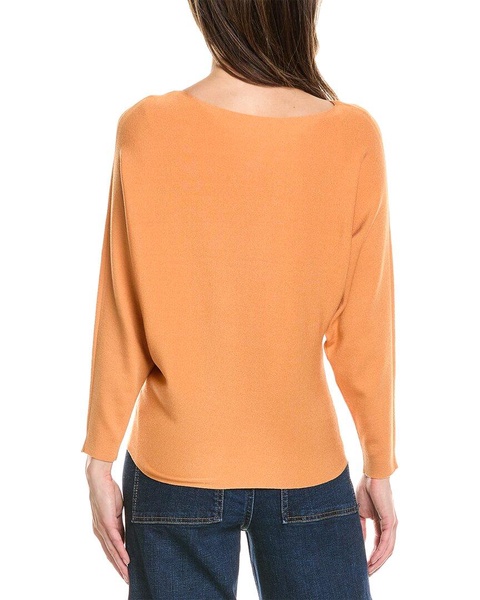 Lafayette 148 New York Asymmetric Dolman Cashmere-Blend Sweater