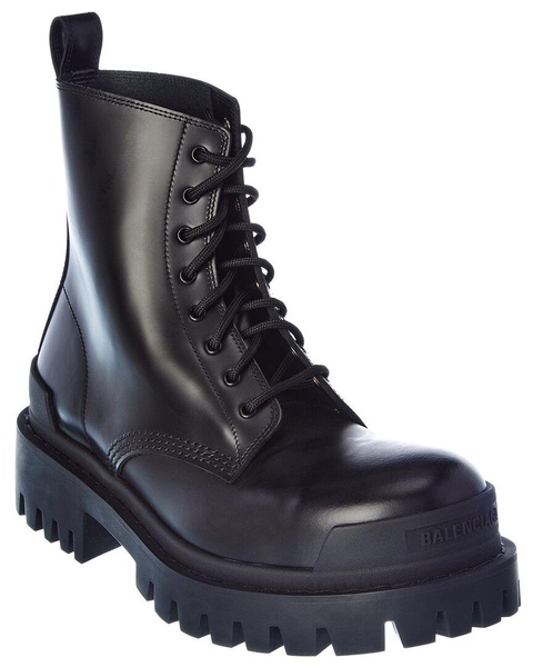 Strike leather ankle boots
