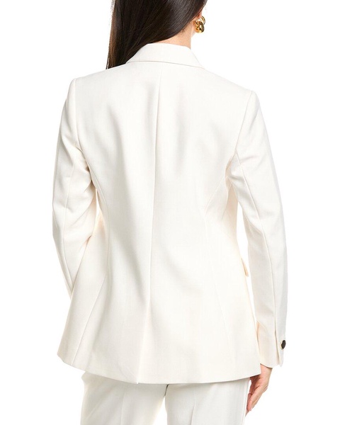 one-button peak lapel jacket