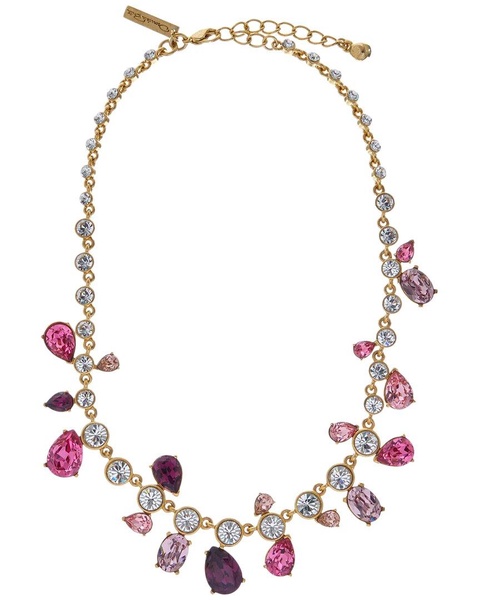 Oscar de la Renta 14K Asymmetric Cactus Necklace