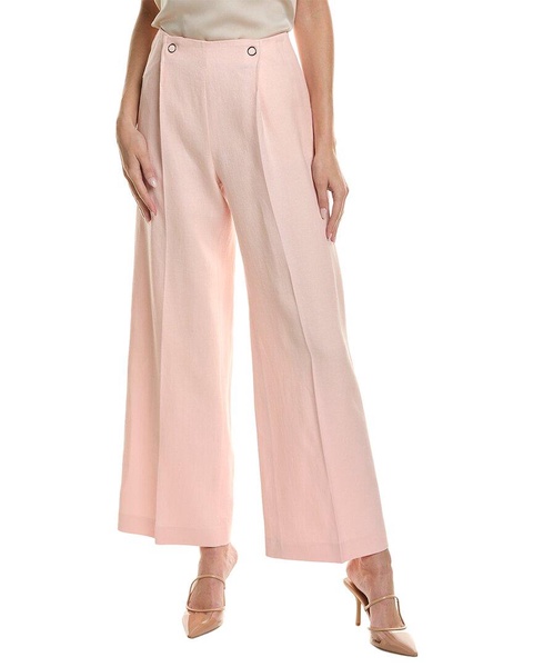 womens  tapito linen-blend pant, 6p, pink