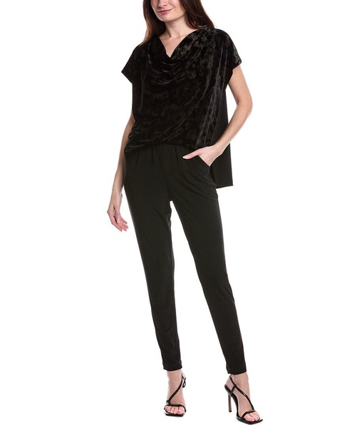 mixed media jumpsuit