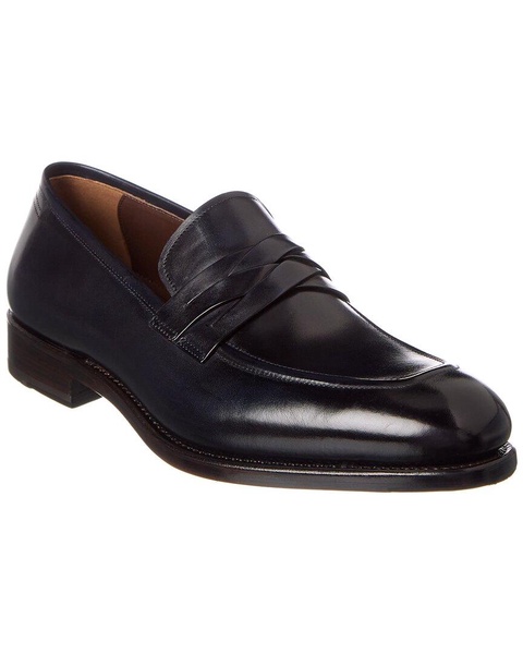 ferragamo leather loafer