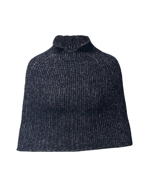 alexander wang knit cape in black wool