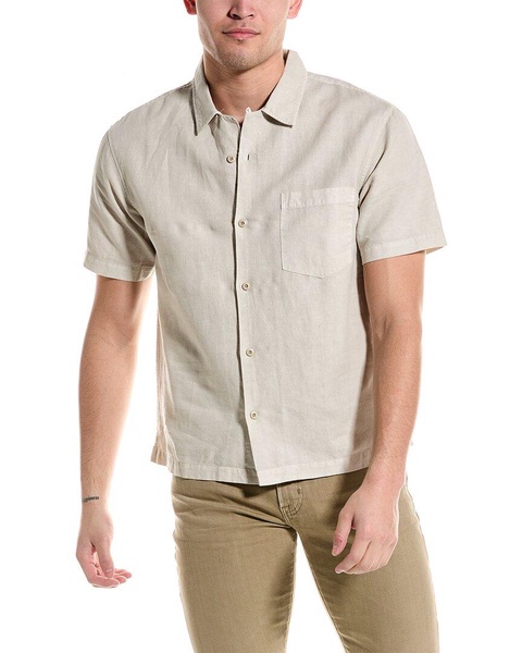 foster linen-blend shirt