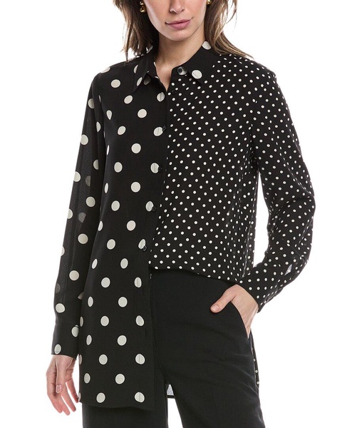 Anne Klein Contrast Blouse