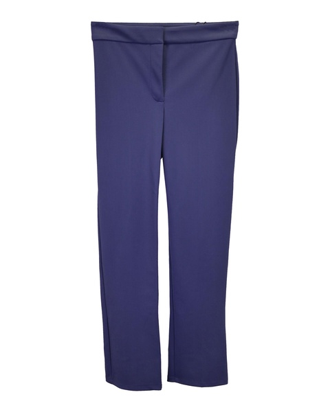 slim kick pants in navy blue polyamide