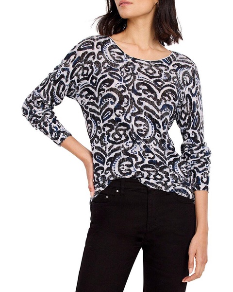 tossed paisley sweater