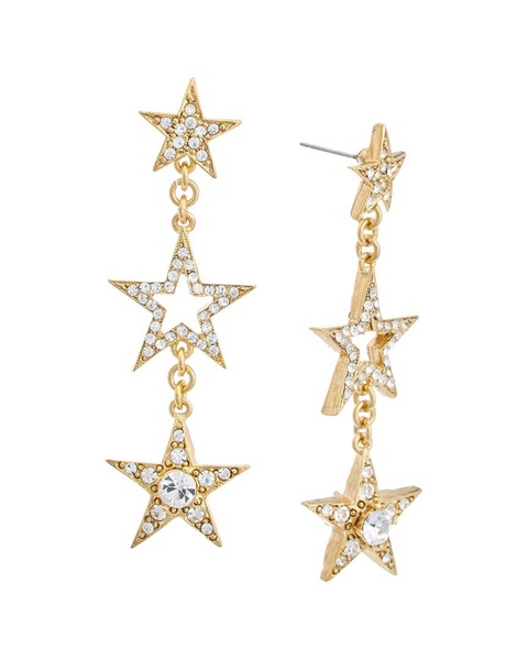 Oscar de la Renta 14K Plated Starburst Earrings