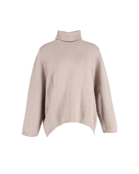 toteme turtleneck sweater in beige wool