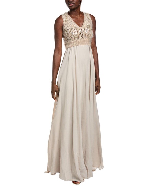 mohair, wool & silk-blend maxi dress