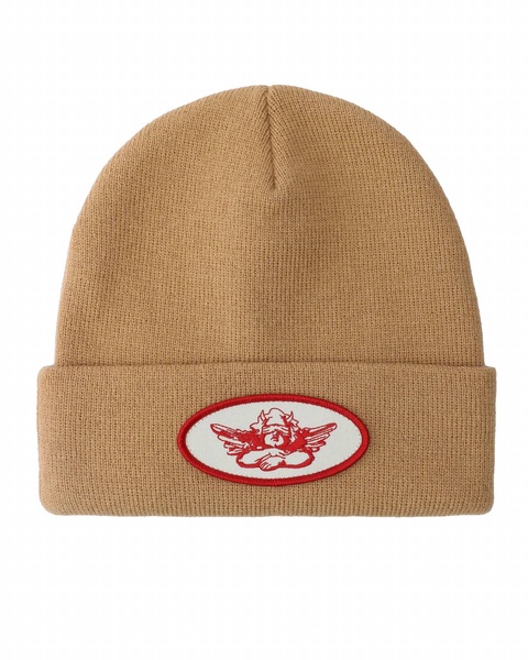 men's stitch me beanie in tan