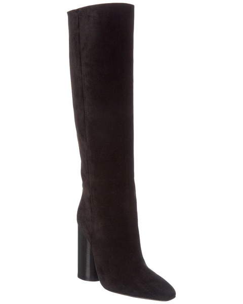 ferragamo pampero suede knee-high boot