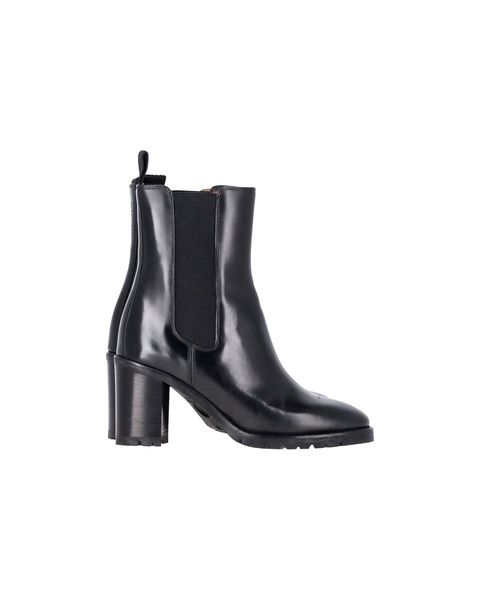 deline ankle boots in black leather