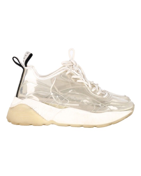 eclypse clear chunky sneakers in white pvc