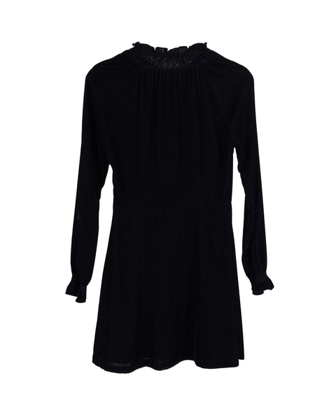rilea velvet mini dress in navy blue polyester