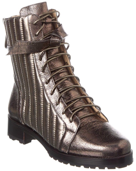 clarita quilted leather combat boot