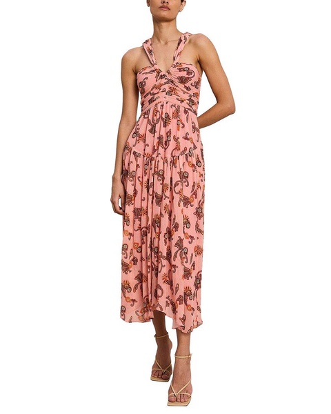 jaylin silk-blend dress