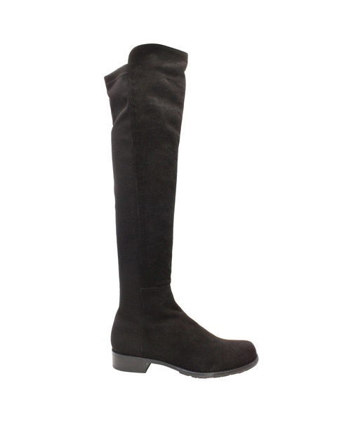 5050 over-the-knee boots in black suede