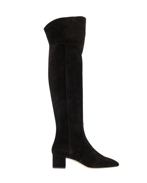 letizia 45mm thin block square in leathertoe over the knee boot
