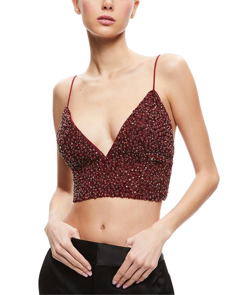 carli crystal embellished bra top