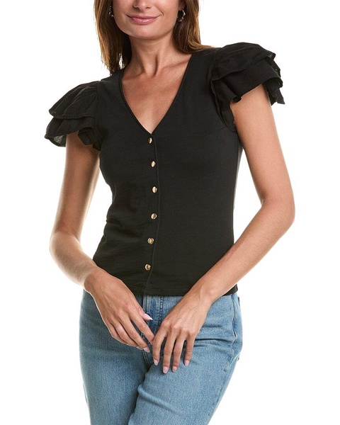 maria femme snap t-shirt